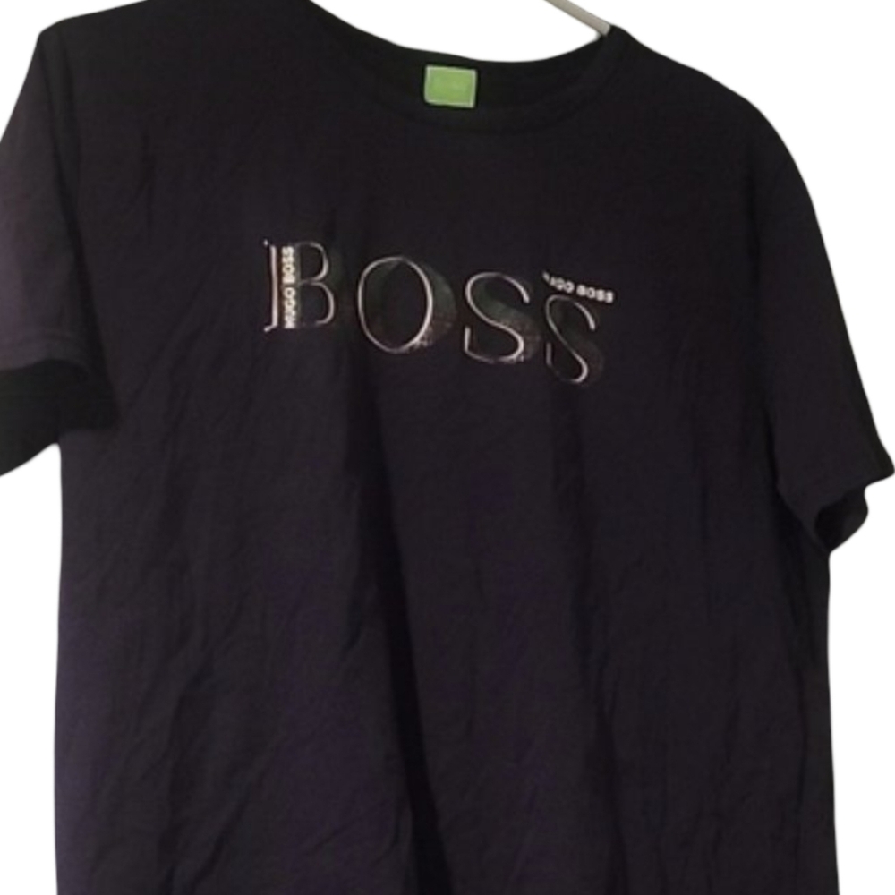 Boss bleu tee shirt men size meduim